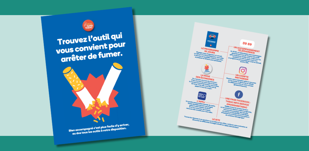 Flyer "Accompagnement dans une démarche d'arrêt" 